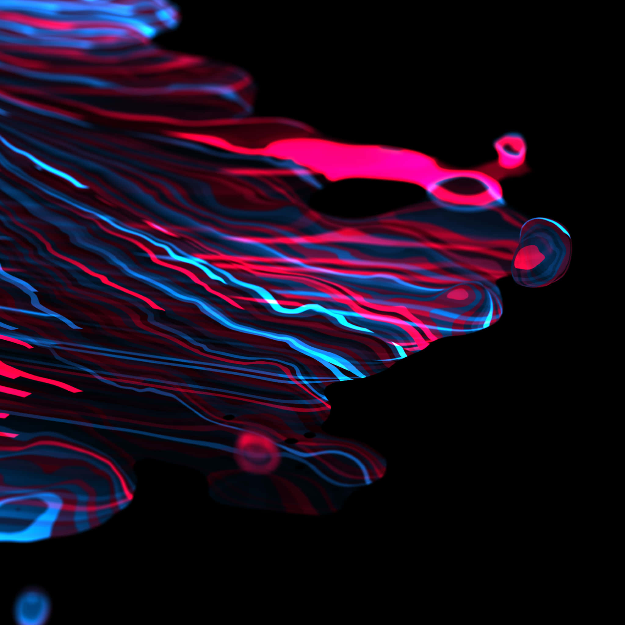 Vibrant Super Amoled, neon pink, blue, Full HD Desktop Wallpaper
