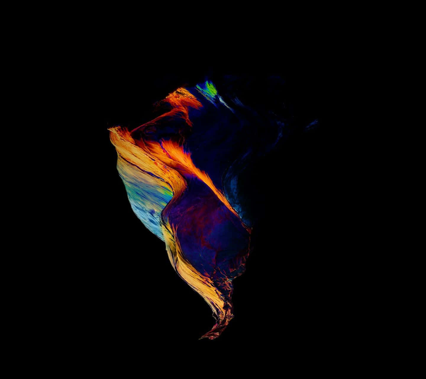 Vibrant Super Amoled, fiery orange, blue, HD Desktop Wallpaper