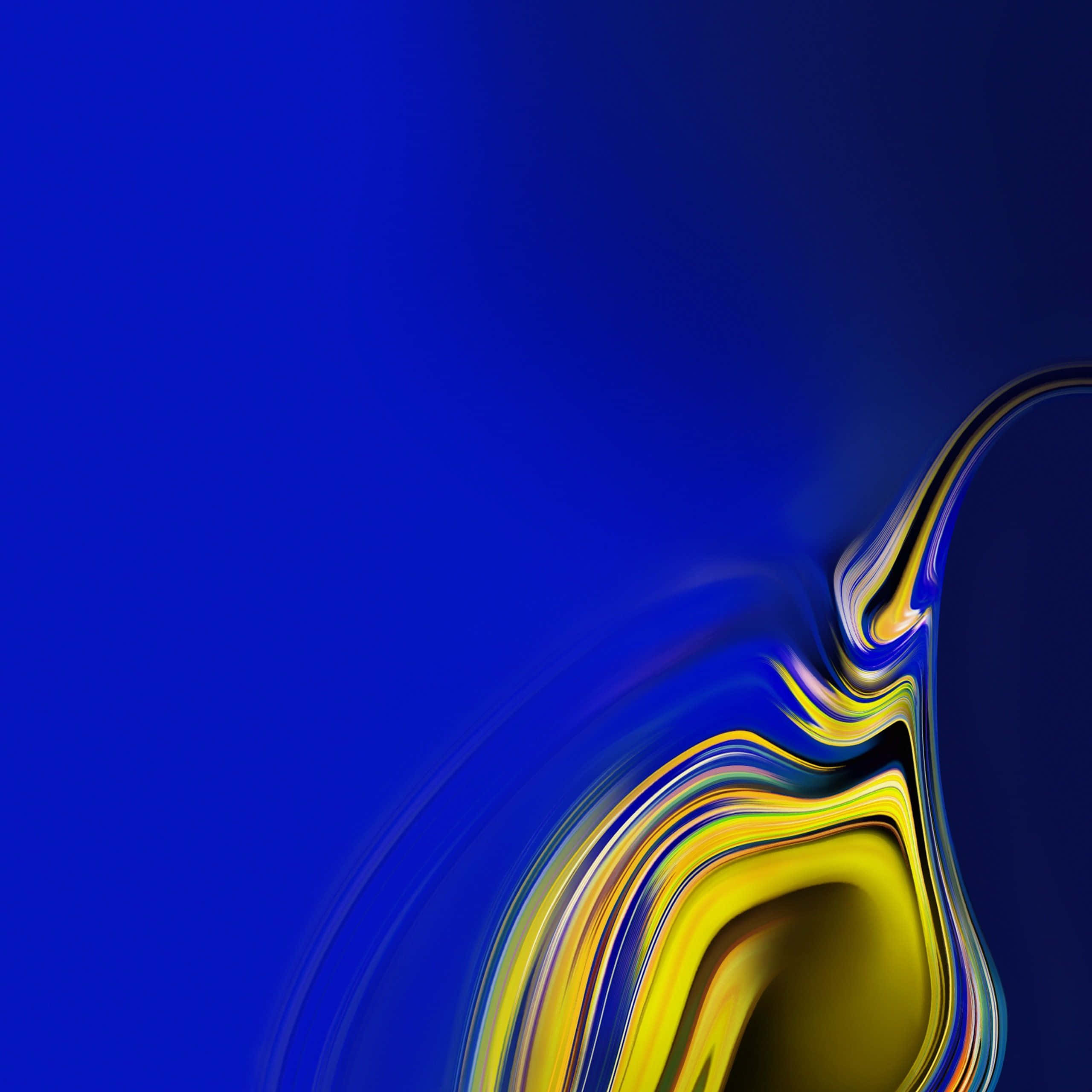 Vibrant Super Amoled, yellow, blue, 2K Desktop Wallpaper