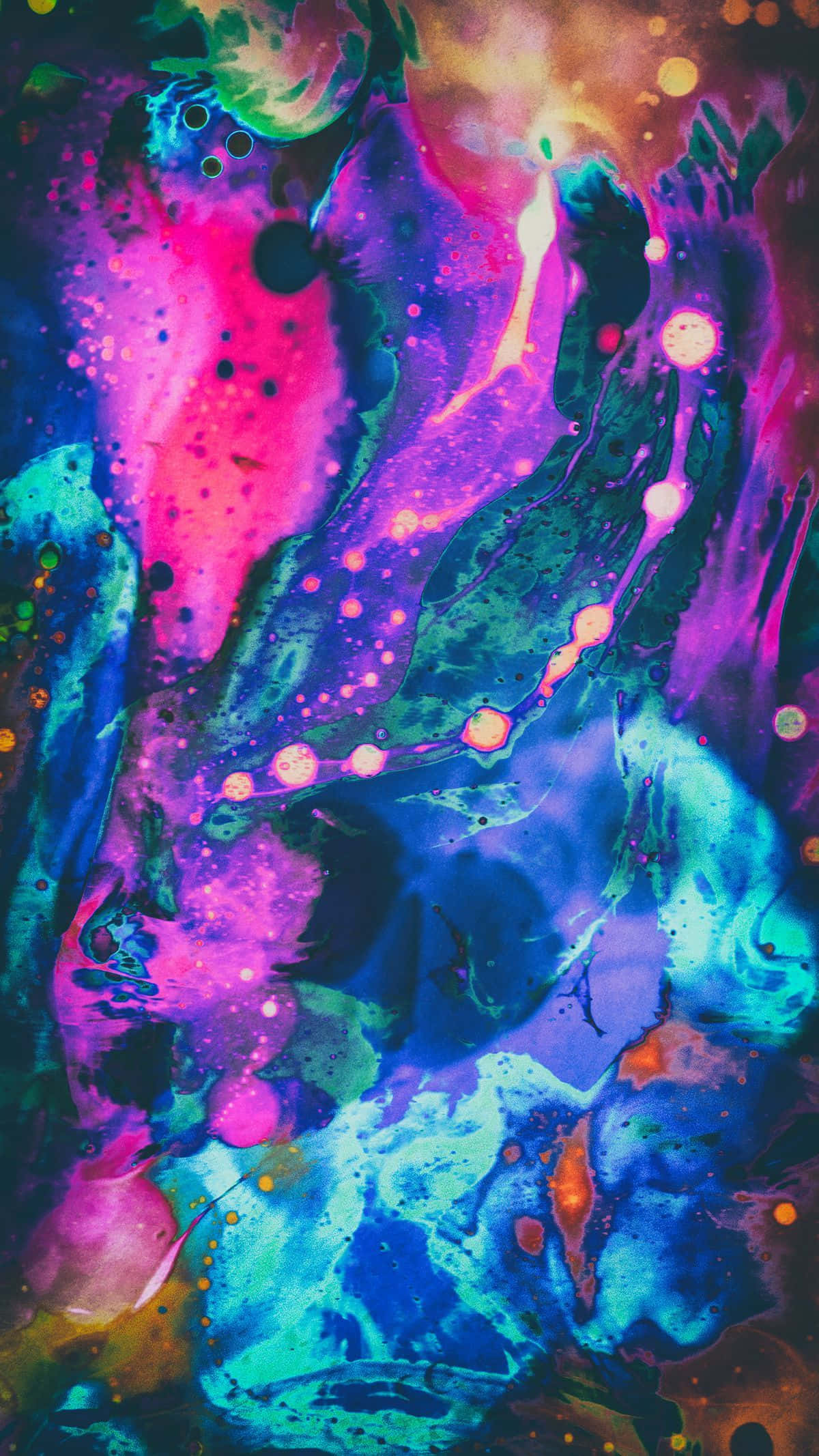 Vibrant Super AMOLED, neon pinks, purples, Full HD Phone Wallpaper