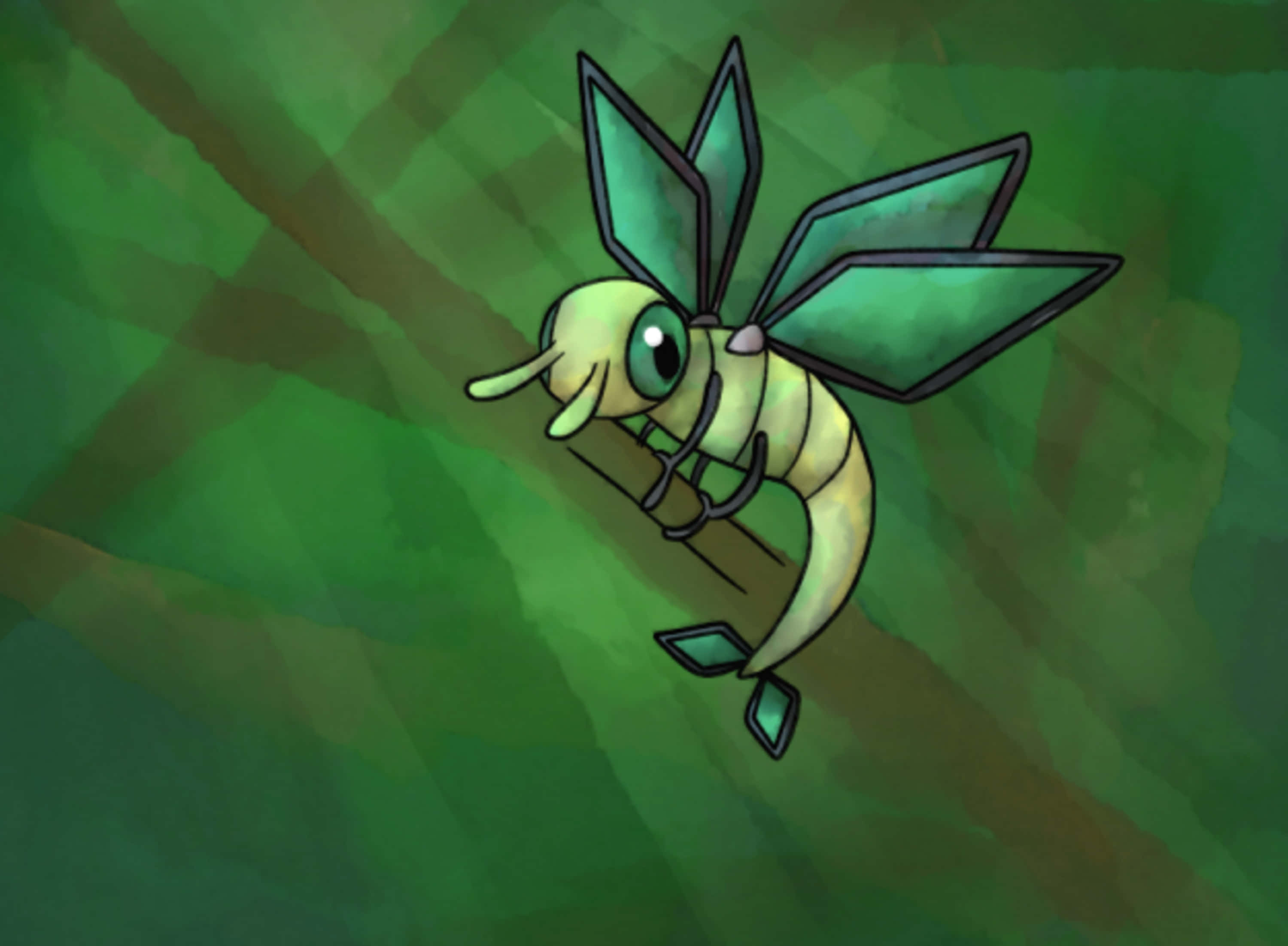 Vibrava, green, insect, 2K Desktop Wallpaper