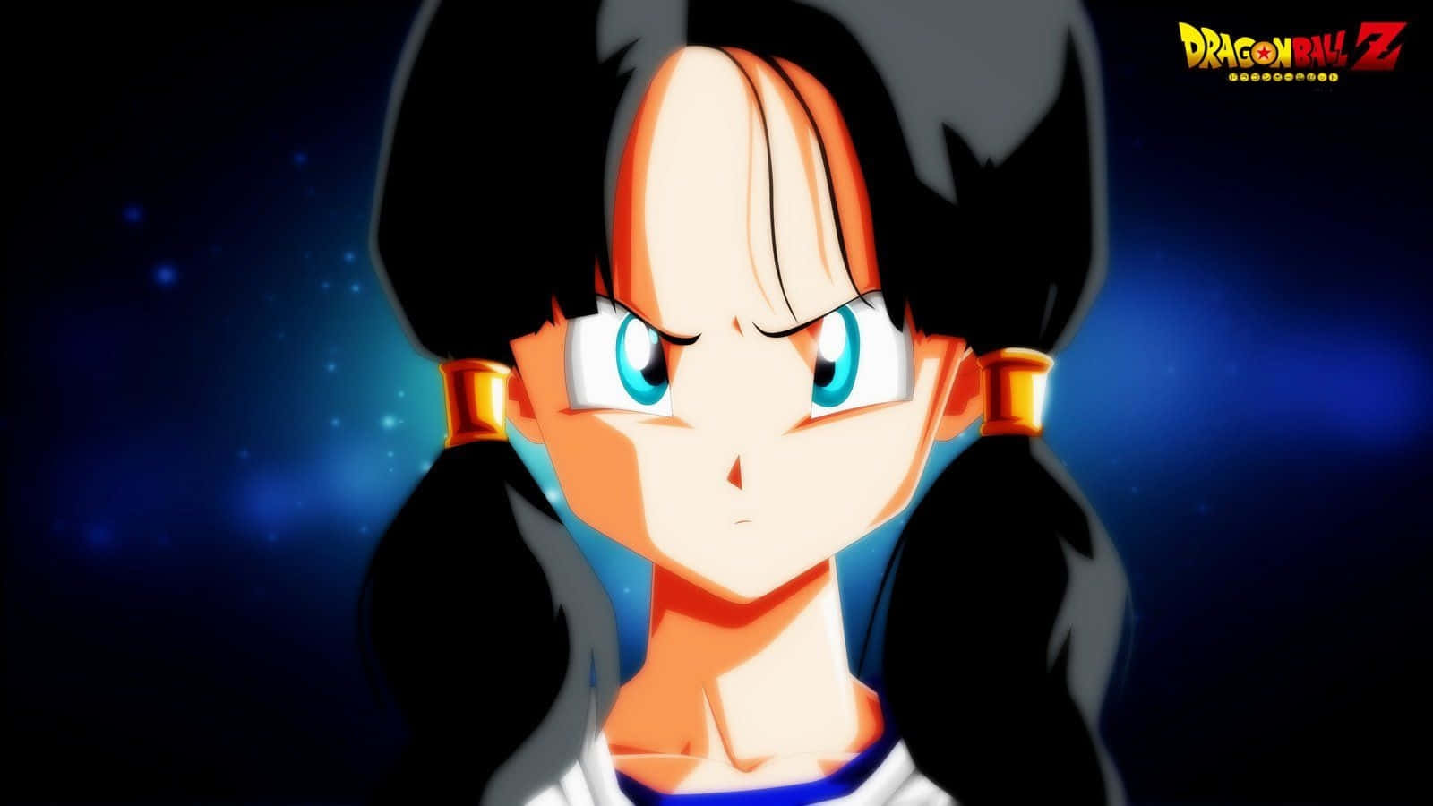 Videl, blue eyes, black pigtails, HD Desktop Wallpaper
