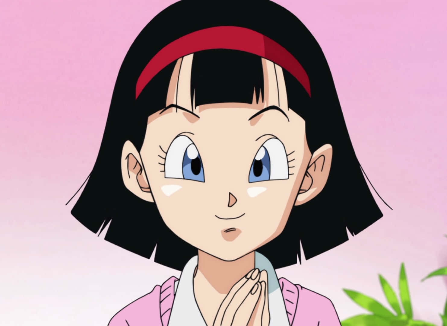 Videl, black bob hair, red headband, HD Desktop Wallpaper