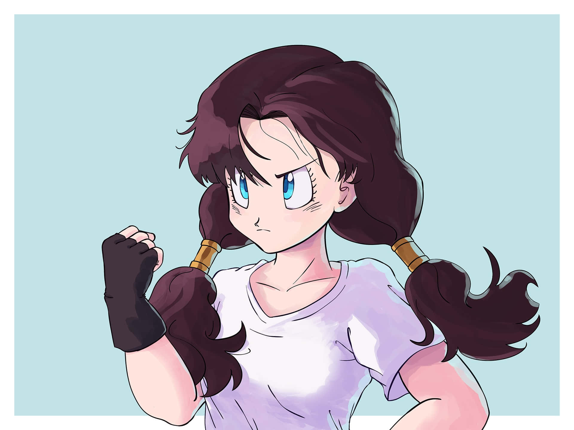 Videl, 1920 x 1440, anime girl, Full HD Desktop Wallpaper