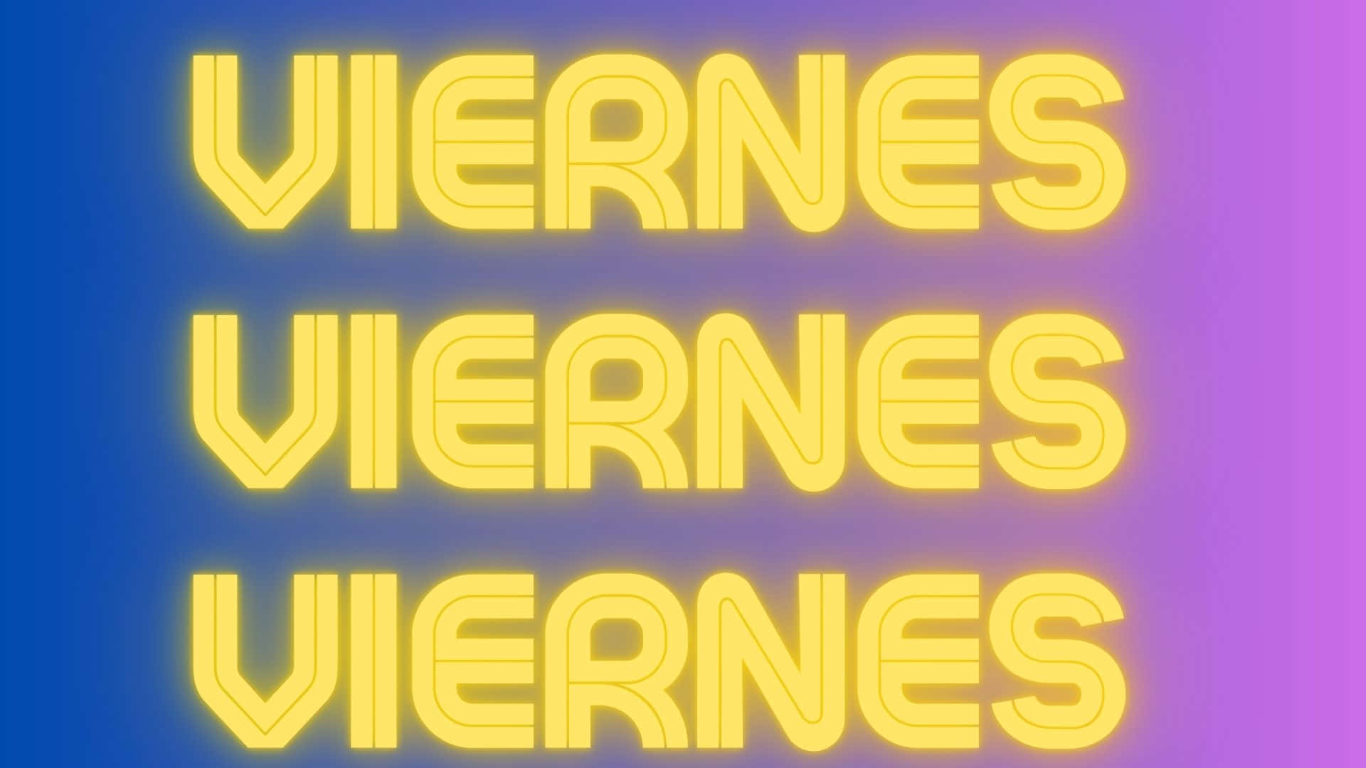 VIERNES, neon, yellow, Full HD Desktop Wallpaper
