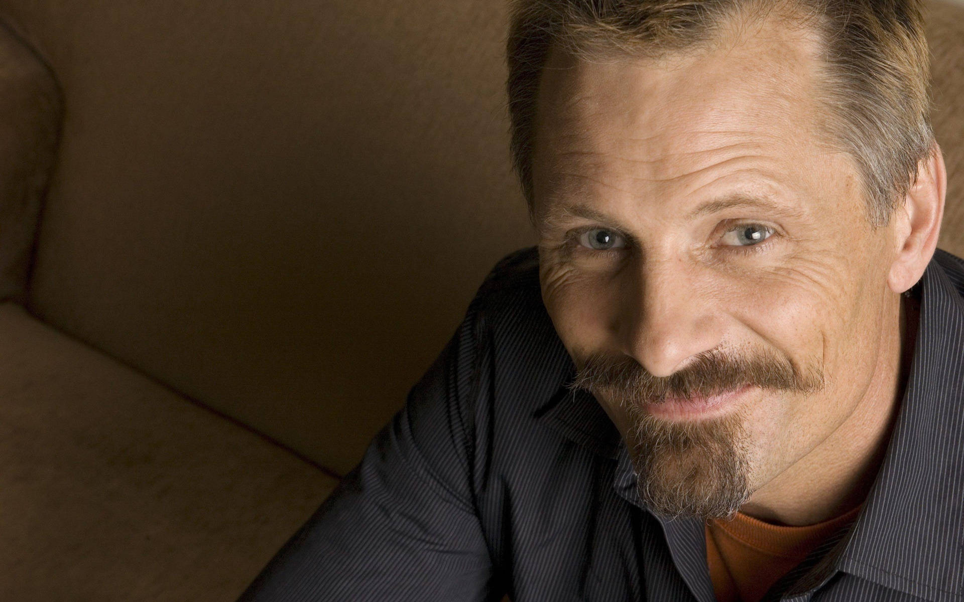 Viggo Mortensen, mustache, goatee, Full HD Desktop Wallpaper