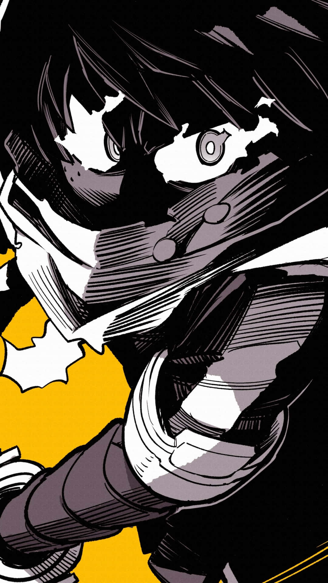 Vigilante Deku, anime-style character, dark hair, Full HD Phone Wallpaper