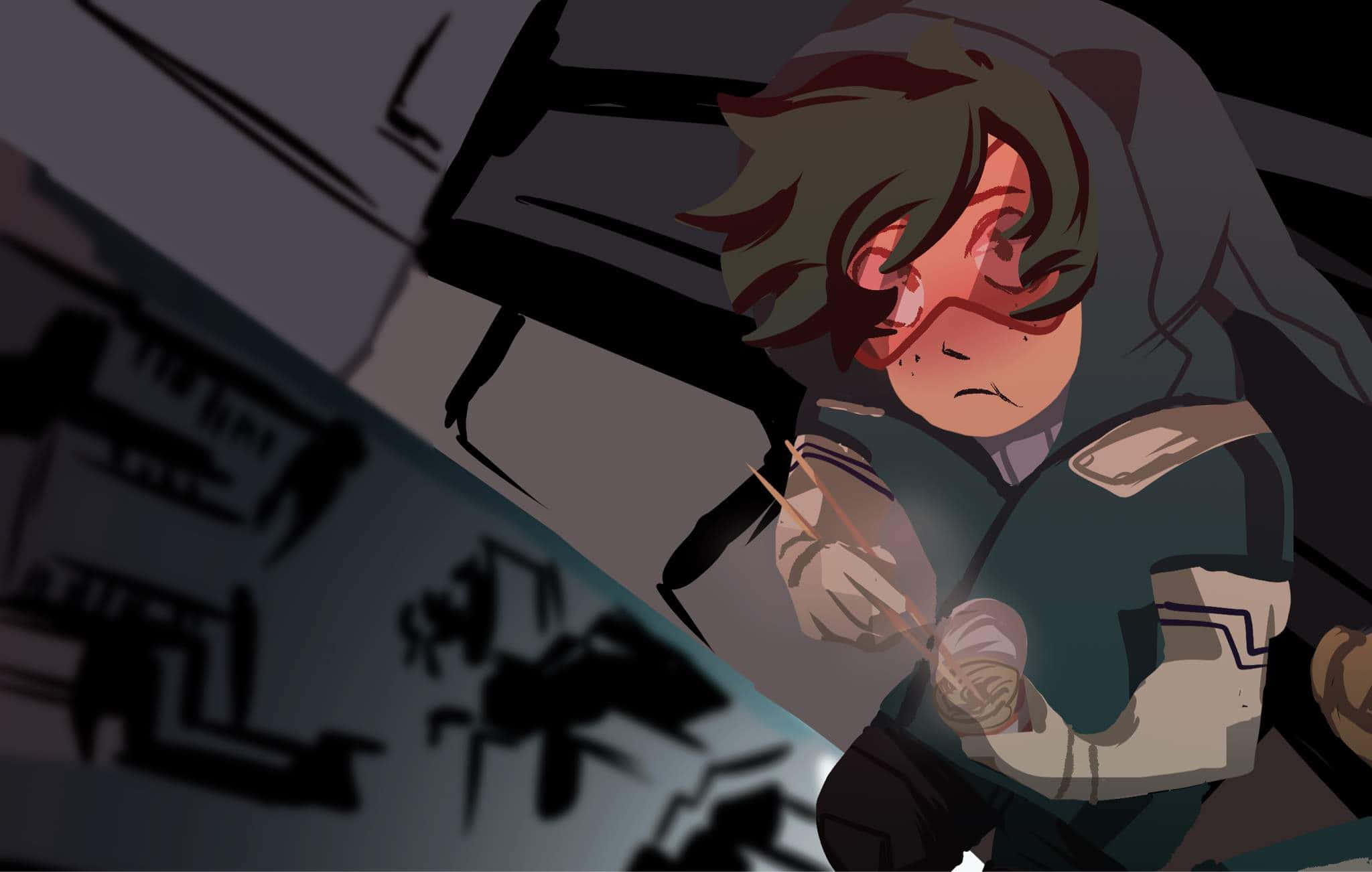 Vigilante Deku, anime character, messy hair, Full HD Desktop Wallpaper