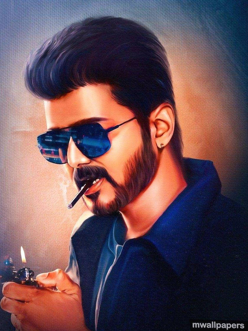 Vijay HD, beard, sunglasses, SD Phone Wallpaper