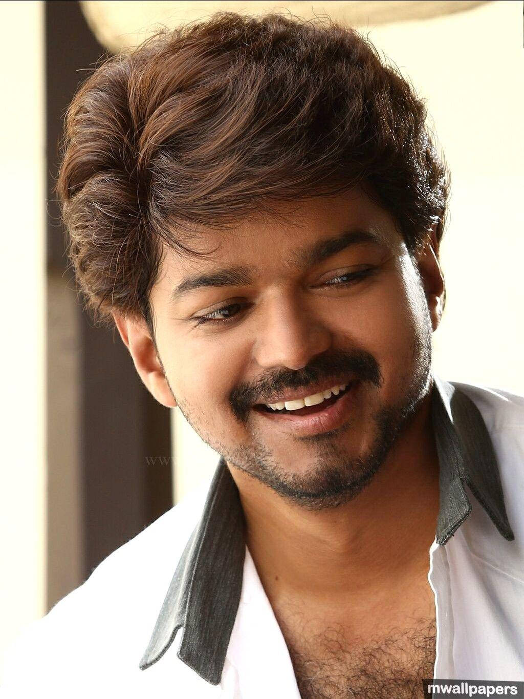 Vijay HD, shy smiling, dark hair, HD Phone Wallpaper