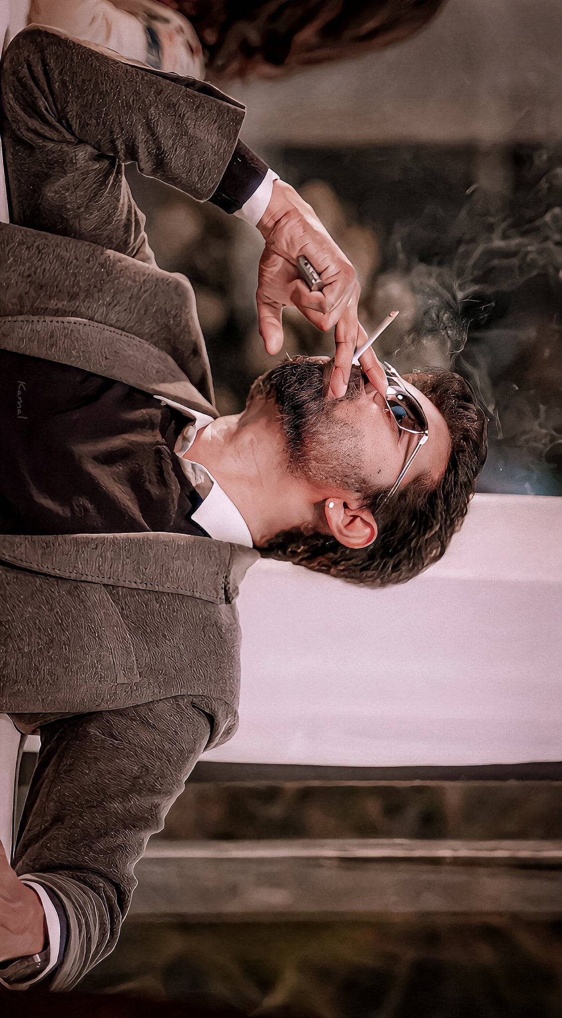 Vijay New, textured suit, sunglasses, Full HD Phone Wallpaper