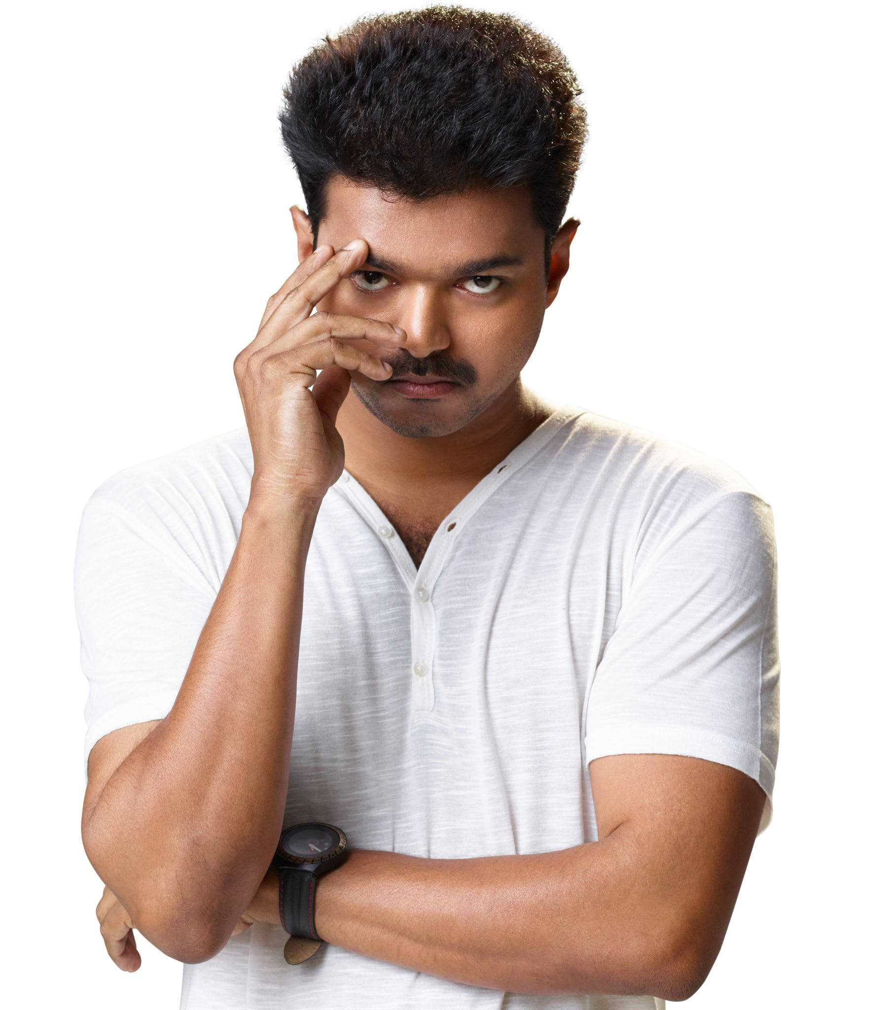 Vijay, Tamil Actors, white shirt, Full HD Phone Wallpaper