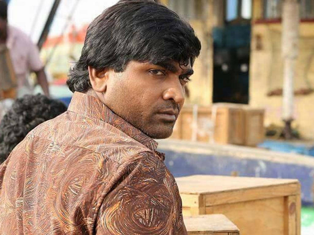 Vijay Sethupathi, dark hair, intense gaze, SD Desktop Wallpaper
