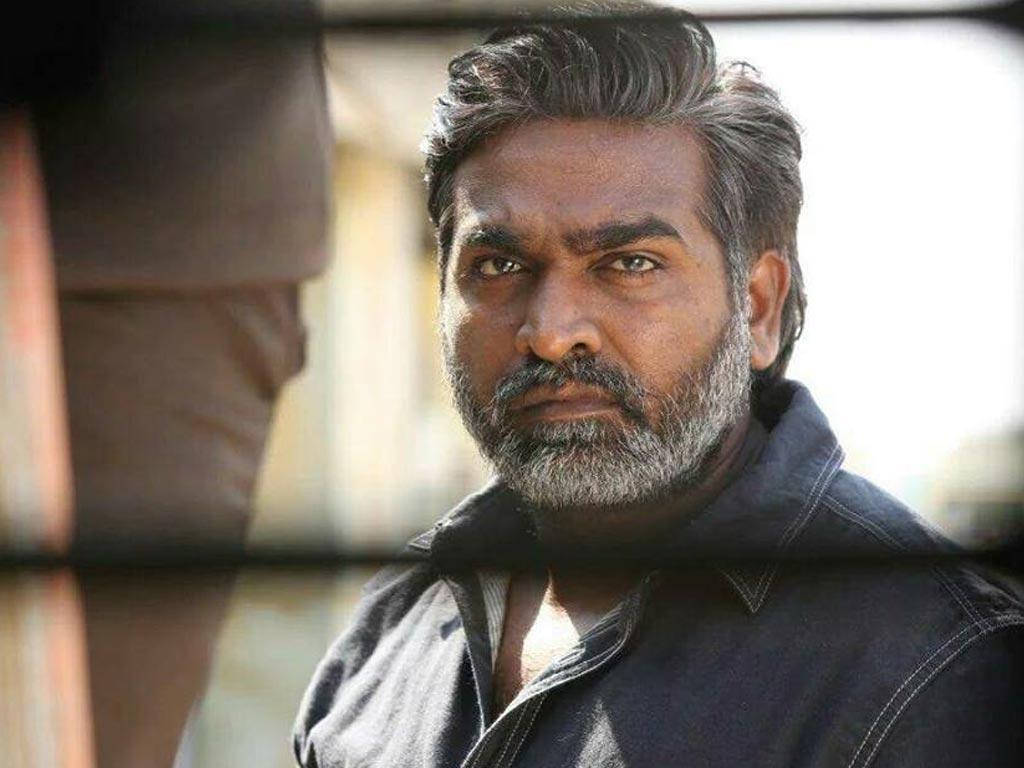 Vijay Sethupathi, train tracks, metal fence, SD Desktop Wallpaper