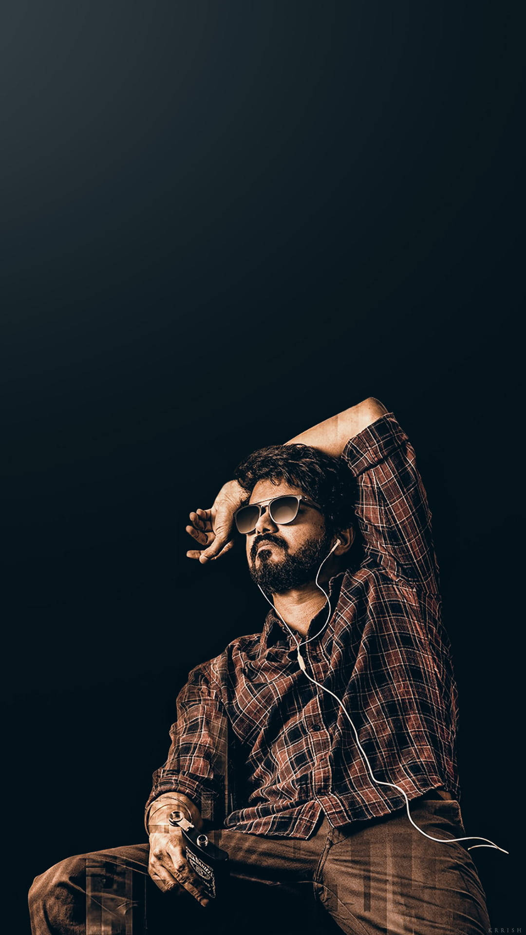 Vijay, plaid shirt, sunglasses, Full HD Phone Wallpaper