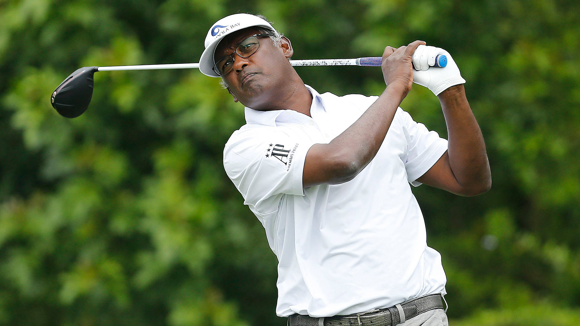 Vijay Singh, golfer, mid-swing, Full HD Desktop Wallpaper