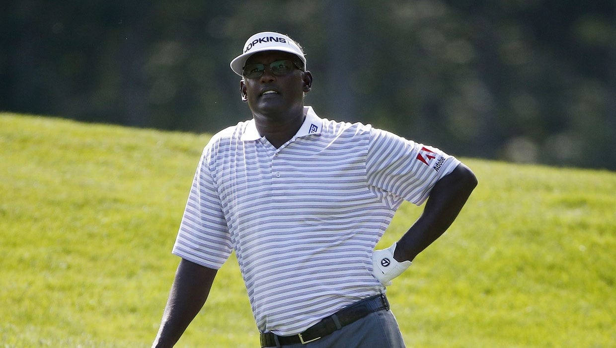 Vijay Singh, striped polo, cap, SD Desktop Wallpaper