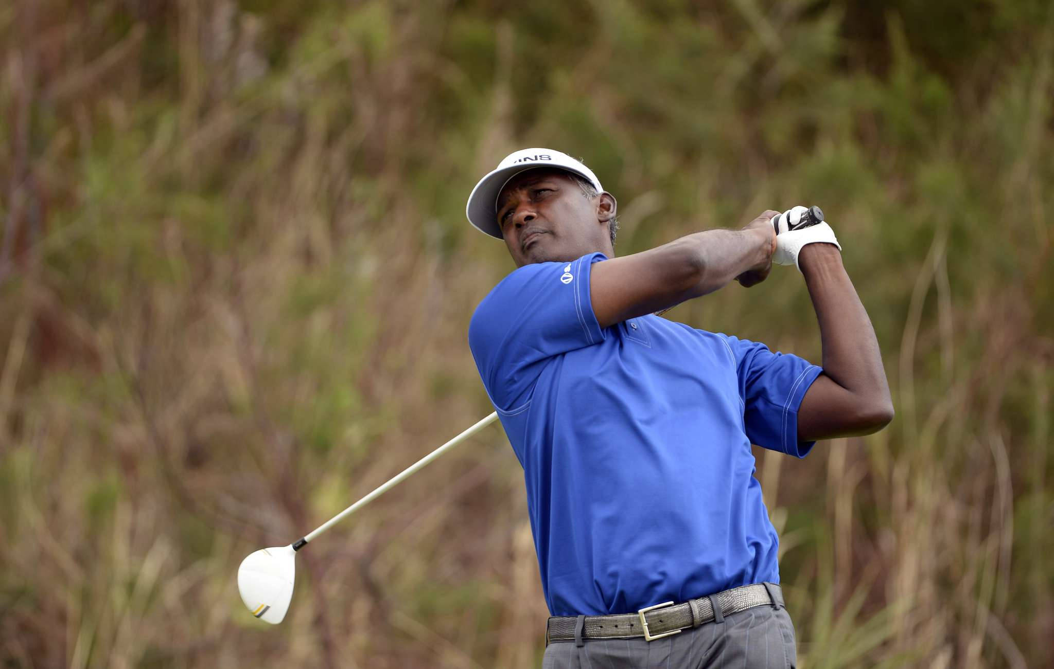 Vijay Singh, blue shirt, driver, Full HD Desktop Wallpaper