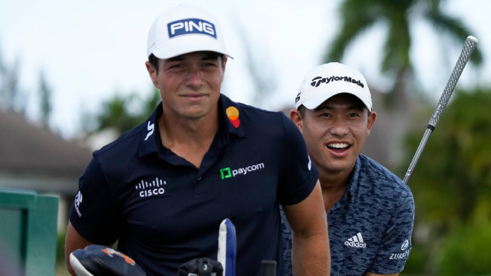 Viktor Hovland, Cisco shirt, golfers, HD Desktop Wallpaper