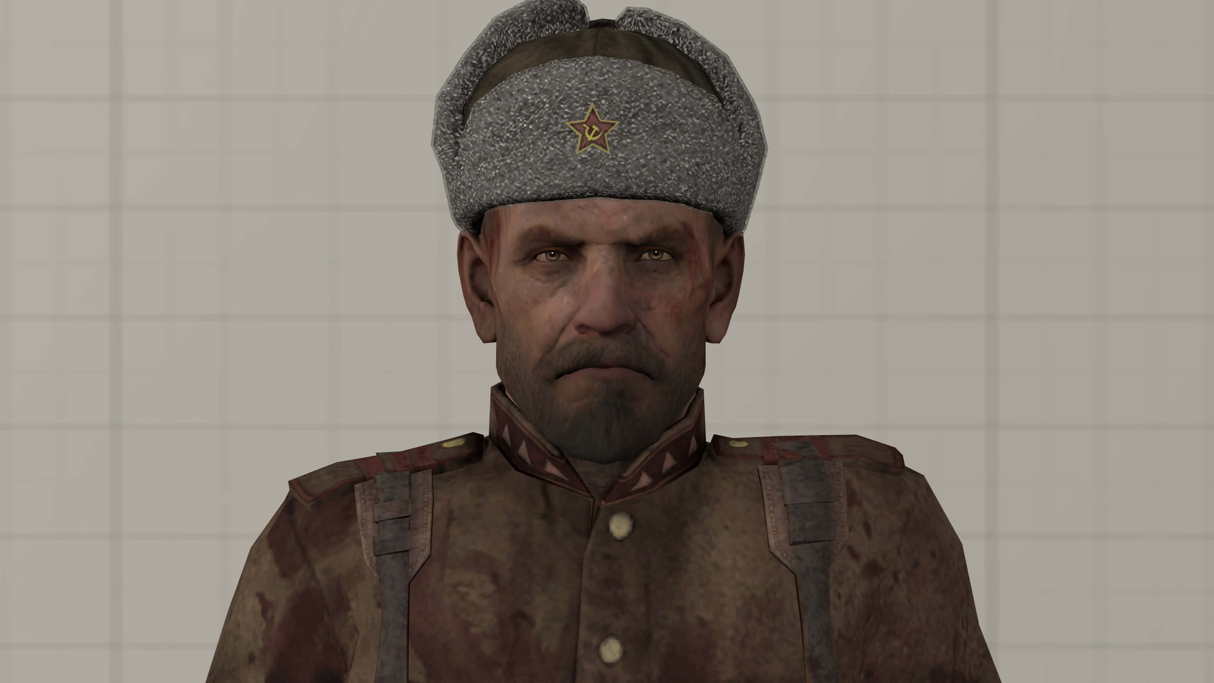 Viktor Reznov, gray ushanka, gold star emblem, 4K Desktop Wallpaper
