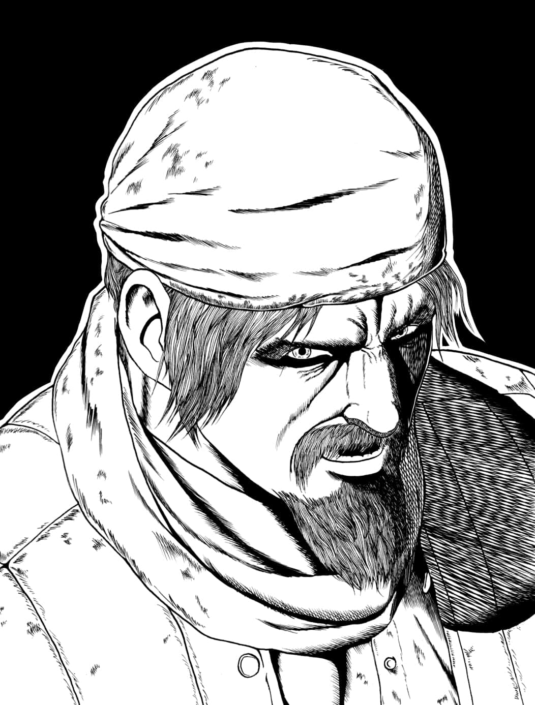 Viktor Reznov, manga-style, bearded man, HD Phone Wallpaper
