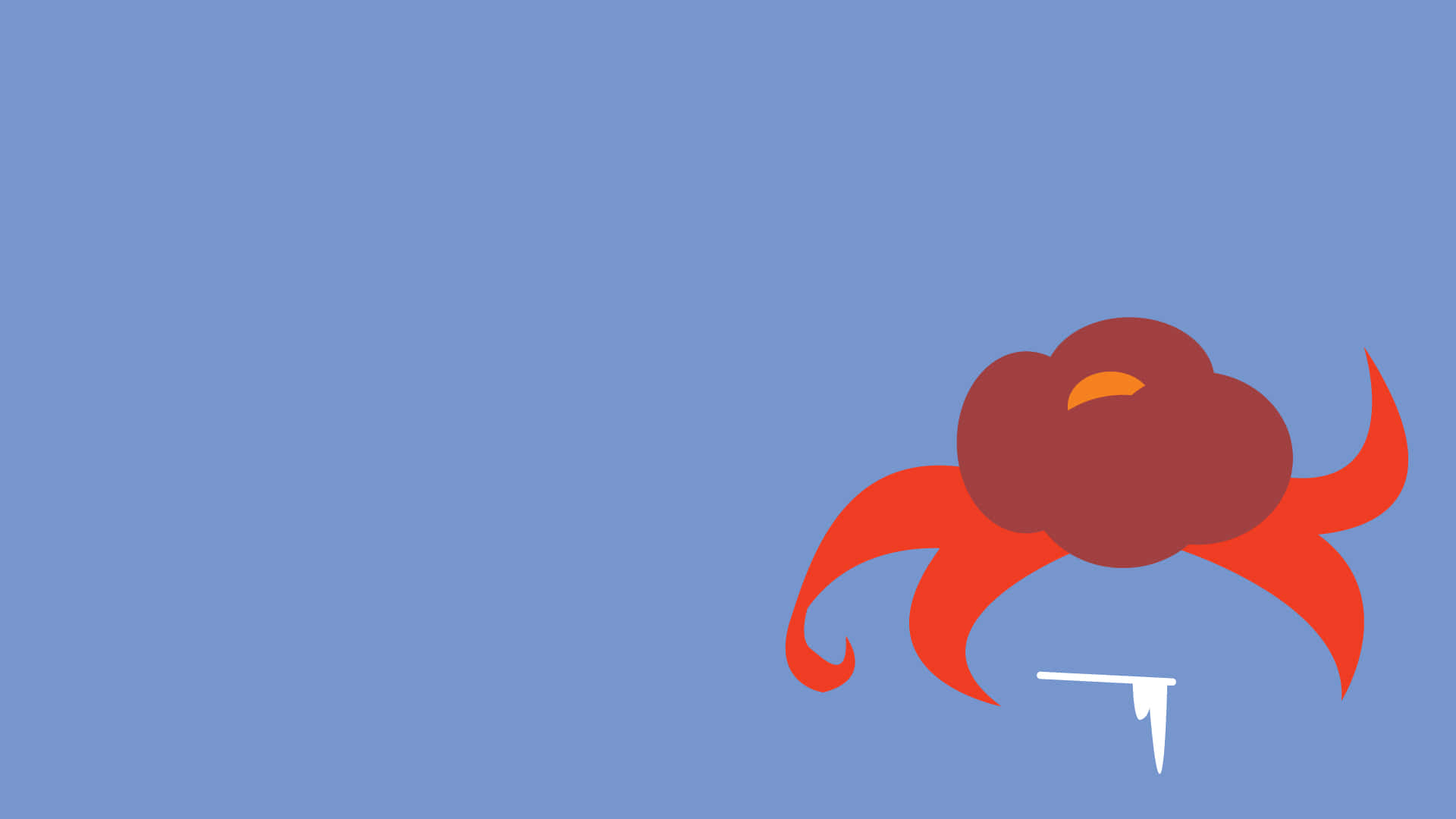 Vileplume, red crab-like creature, brown shell, Full HD Desktop Wallpaper