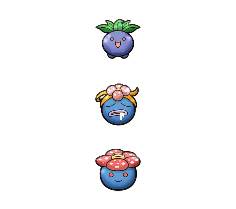 Vileplume, blueberry, cartoon, SD Desktop Wallpaper