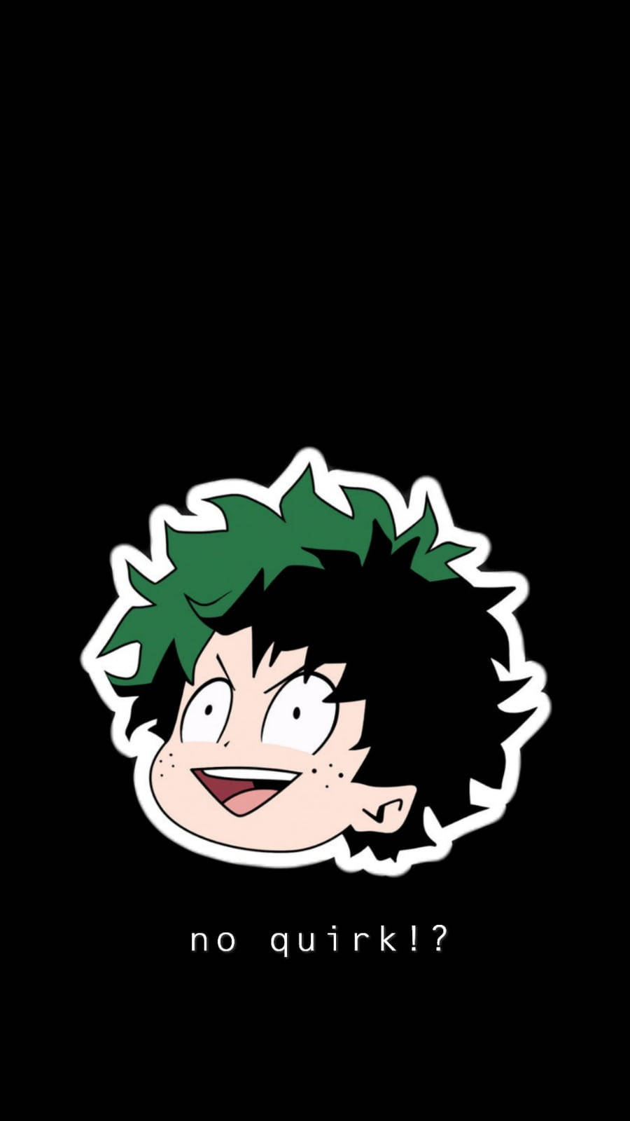 Deku, green hair, wide eyes, HD Phone Wallpaper