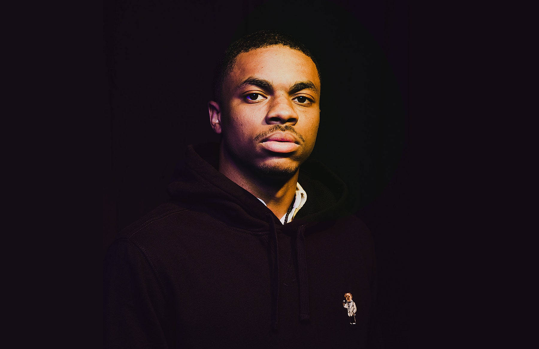 Vince Staples, dark hoodie, low-key lighting, HD Desktop Wallpaper