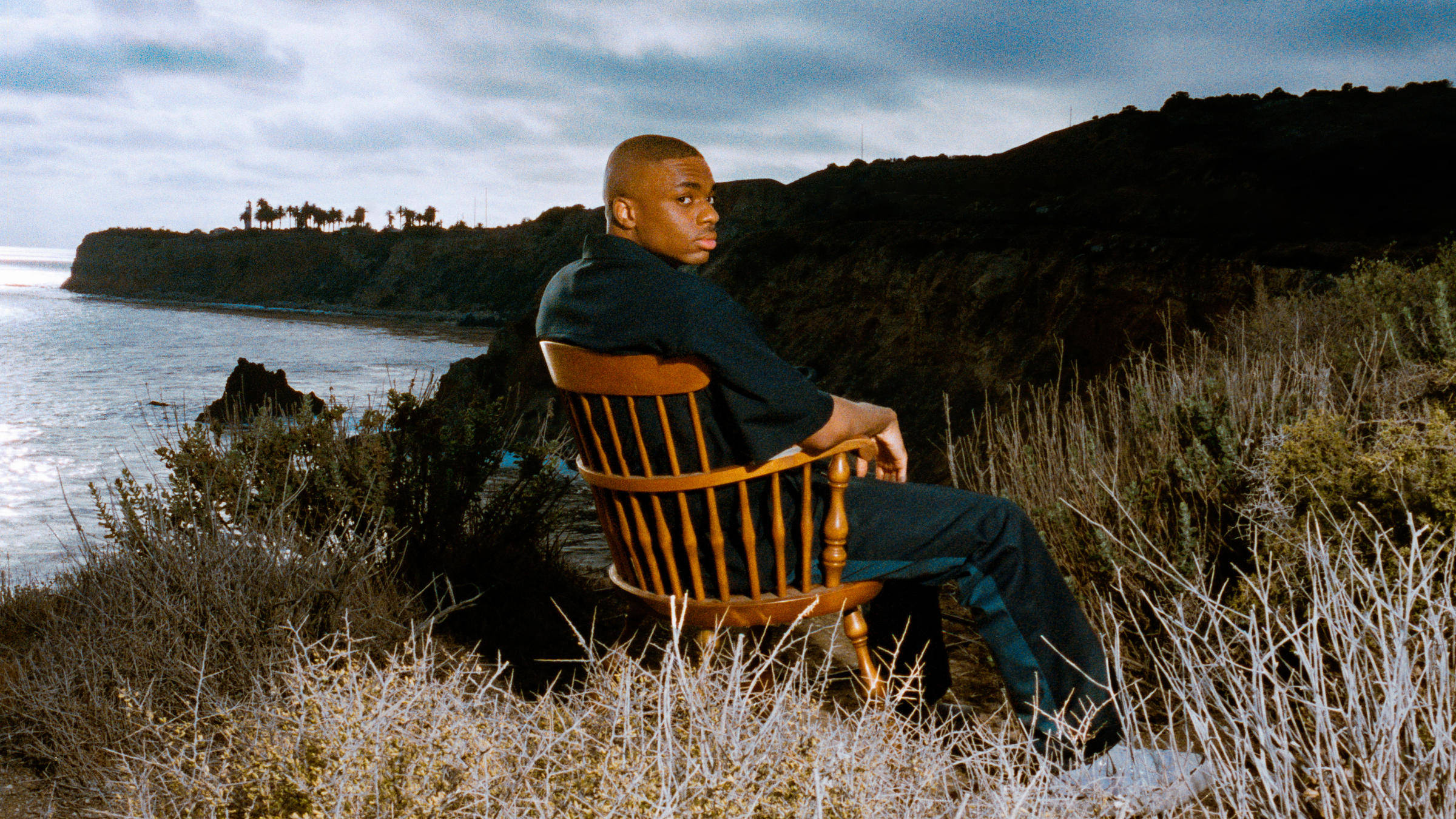 Vince Staples, Self-titled Album, coastal cliff, Full HD Desktop Wallpaper
