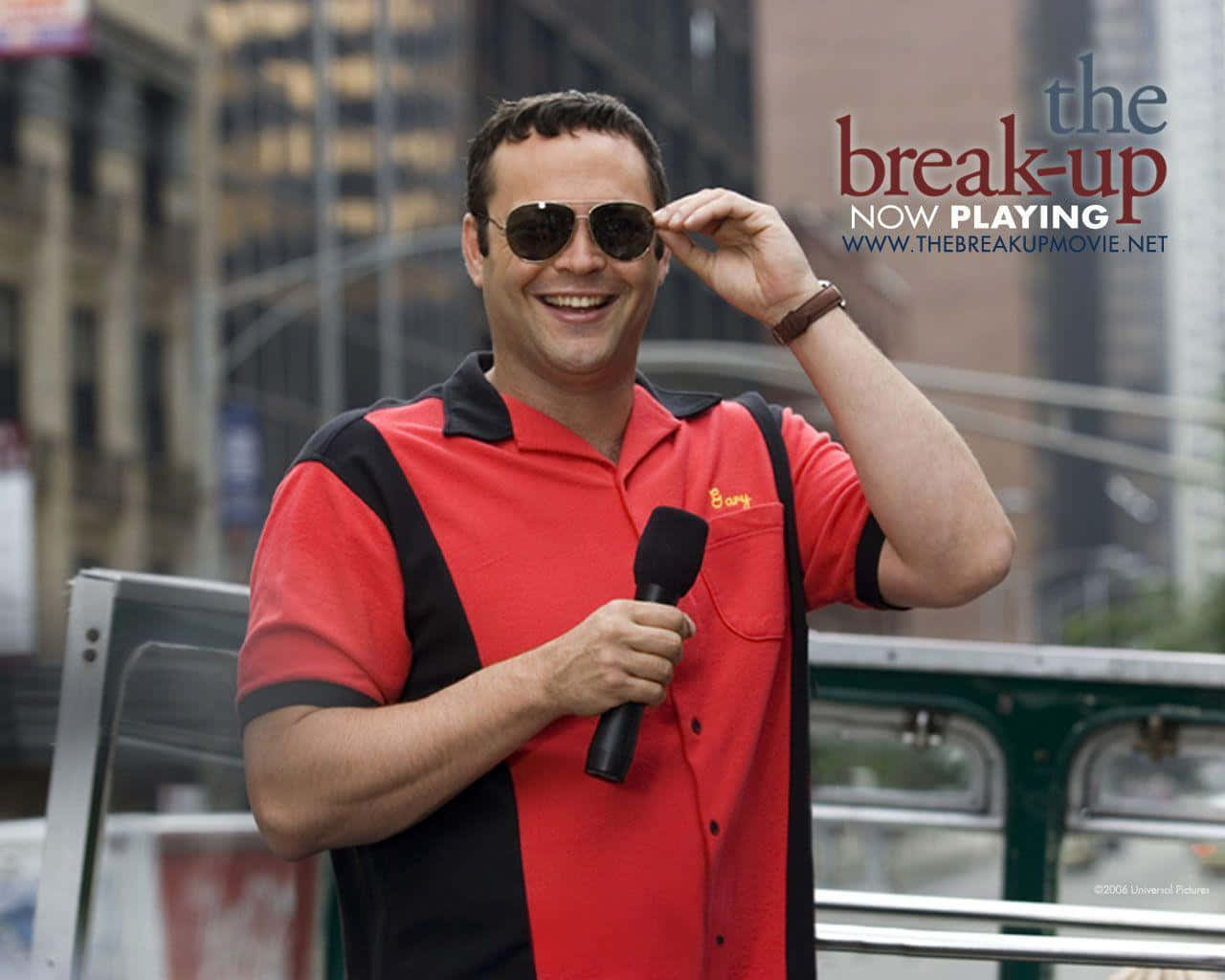 Vince Vaughn, red and black polo shirt, microphone, HD Desktop Wallpaper