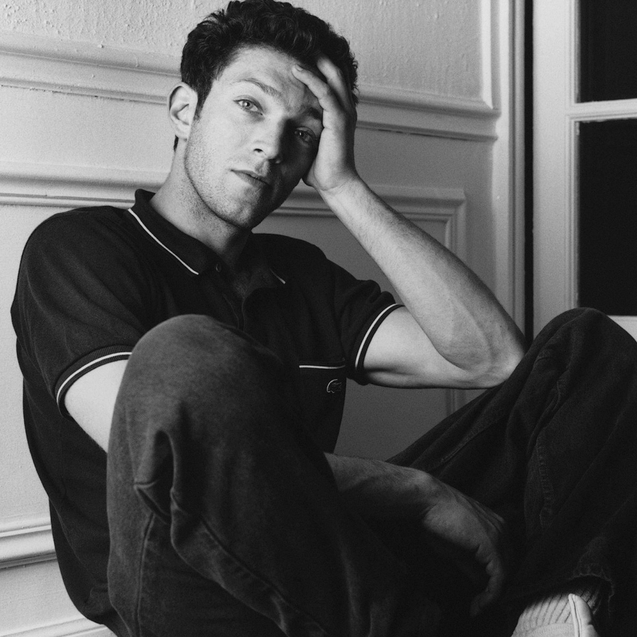 Vincent Cassel, greyscale, black and white portrait, Full HD Desktop Wallpaper