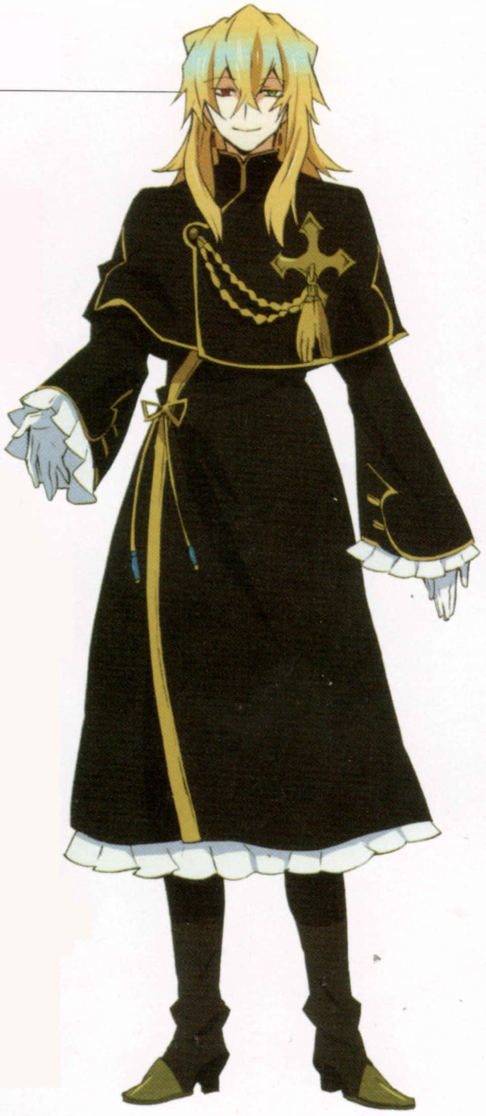 Vincent Nightray, blonde hair, red eyes, Full HD Phone Wallpaper
