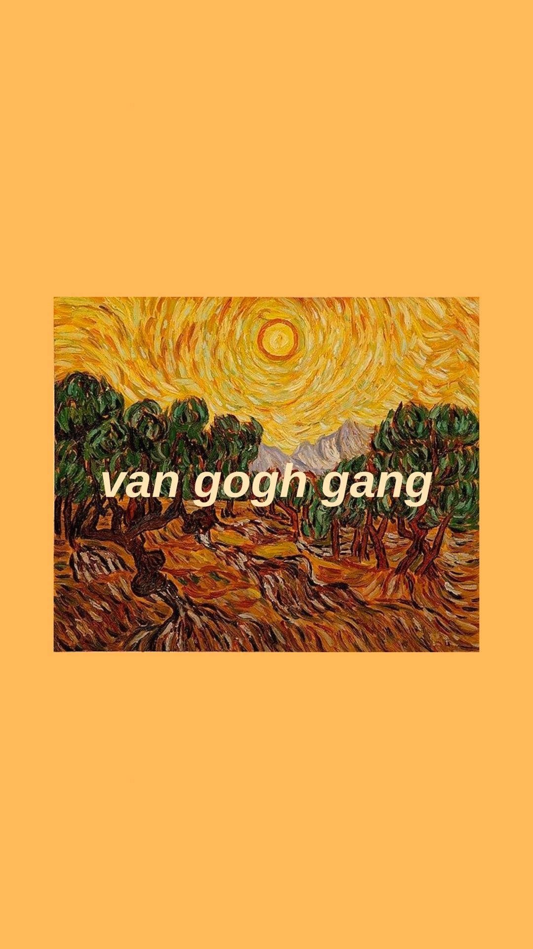 Vincent Van Gogh, yellow, swirling sun, Full HD Phone Wallpaper