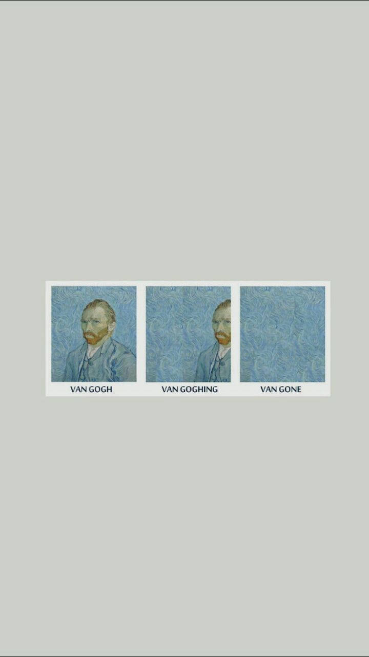 Vincent Van Gogh, Van Gogh portrait photos, plain gray background, HD Phone Wallpaper