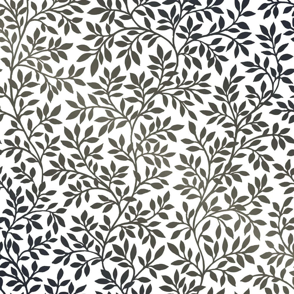elegant vine pattern, dark gray stylized vines, leaves, SD Desktop Wallpaper