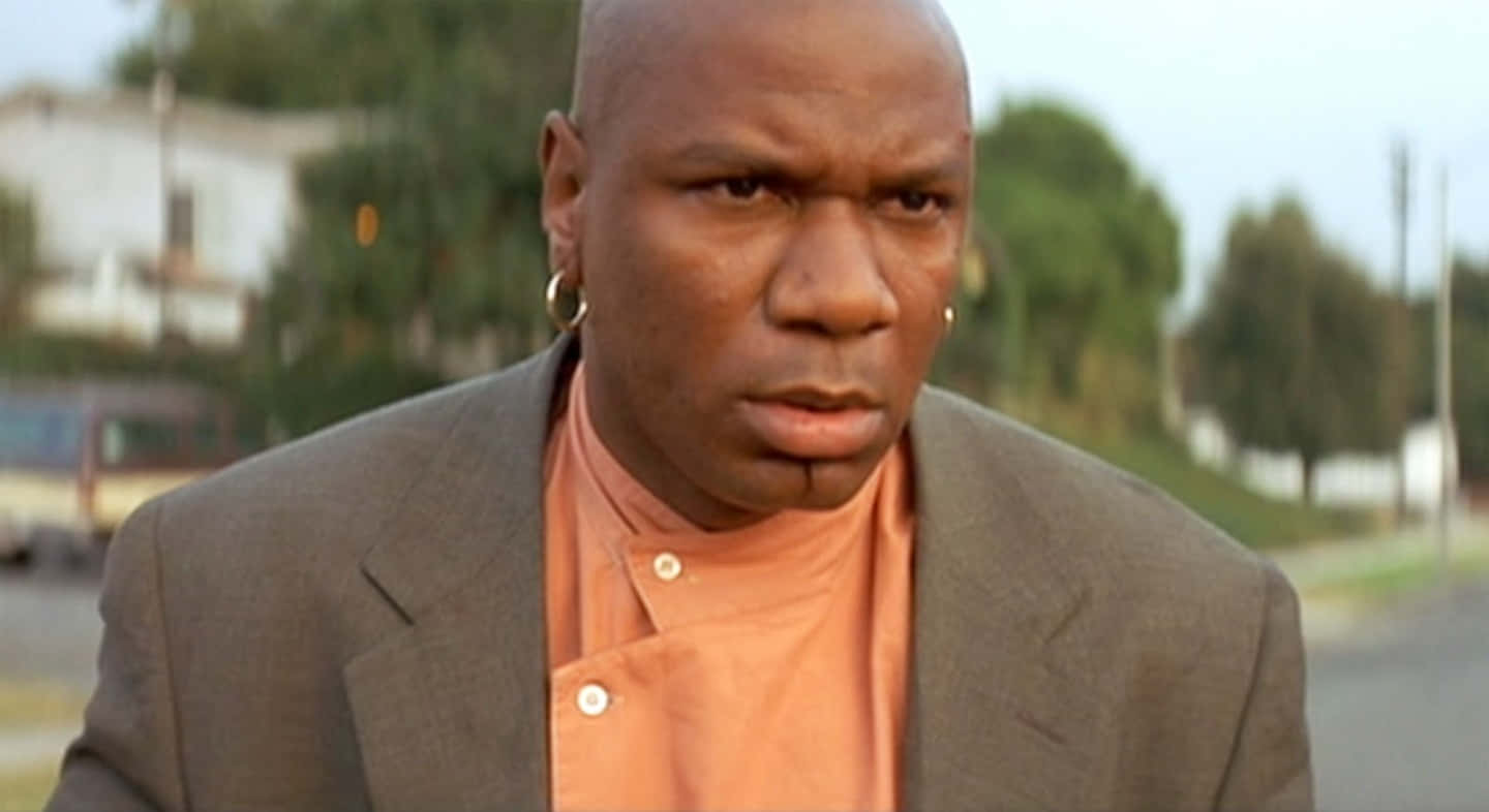 Ving Rhames, brown suit, orange shirt, HD Desktop Wallpaper