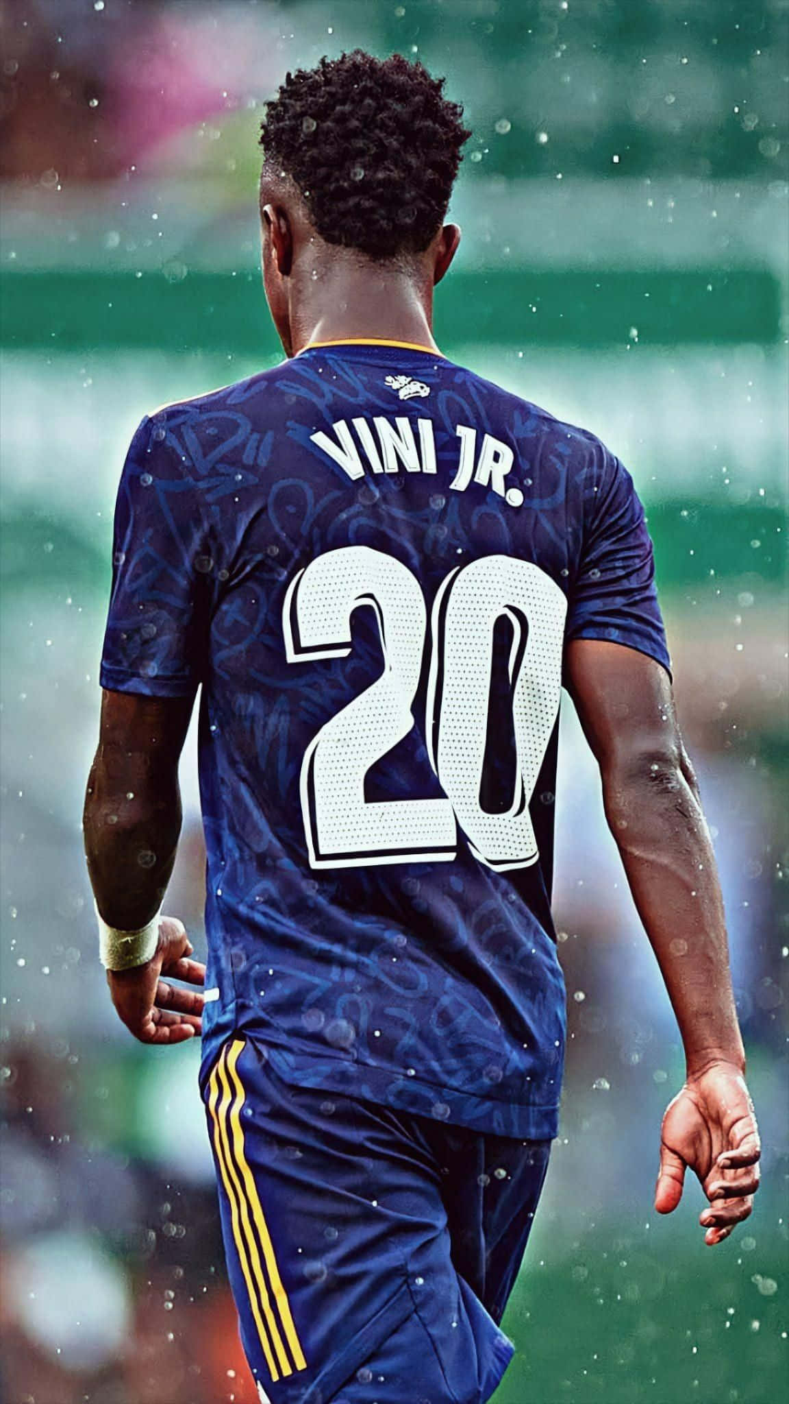 Vini Jr, number 20, blue jersey, Full HD Phone Wallpaper