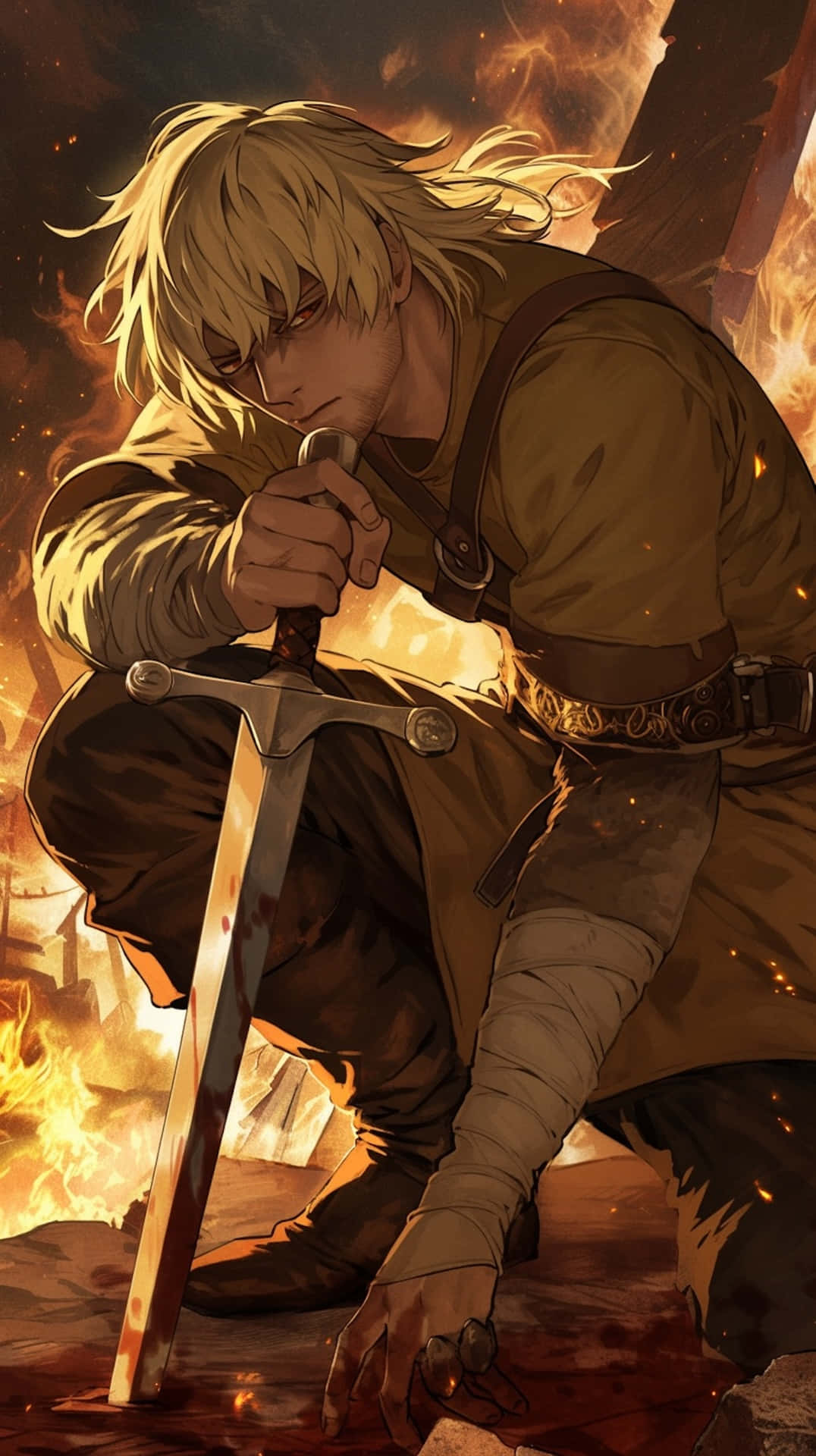 Vinland Saga, warrior, blonde, Full HD Phone Wallpaper