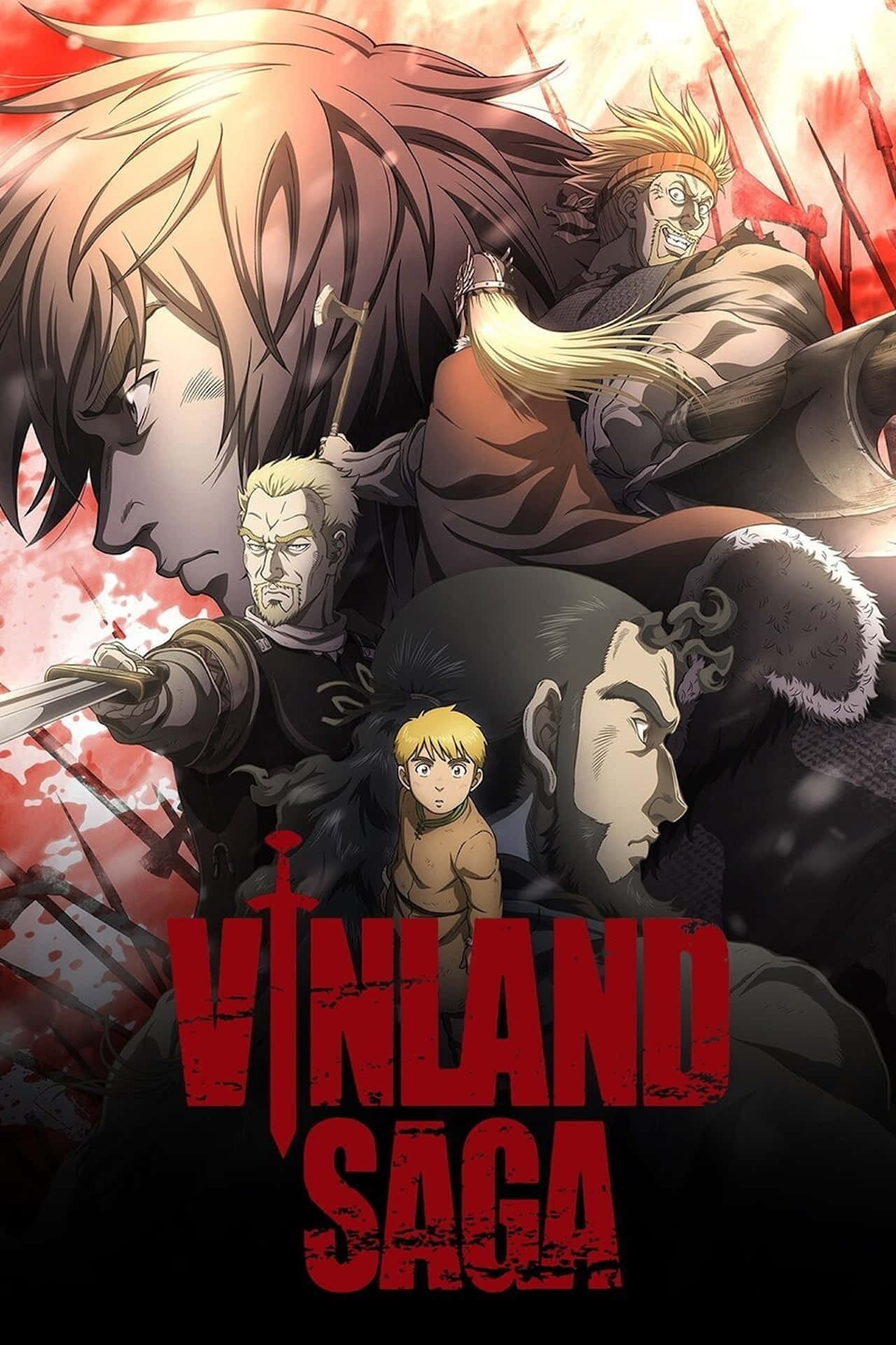 Vinland Saga, anime poster, five warriors, Full HD Phone Wallpaper