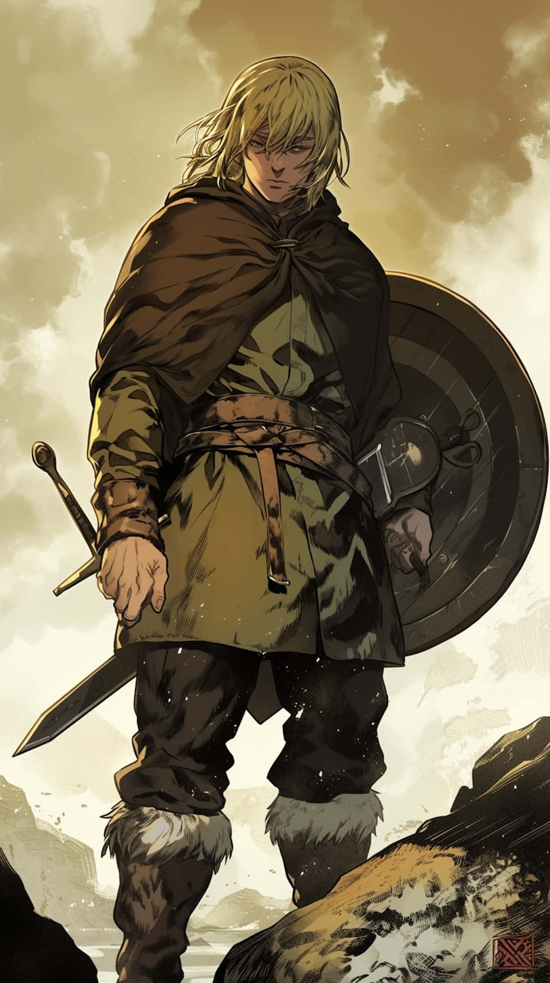 Vinland Saga, warrior, blonde hair, Full HD Phone Wallpaper