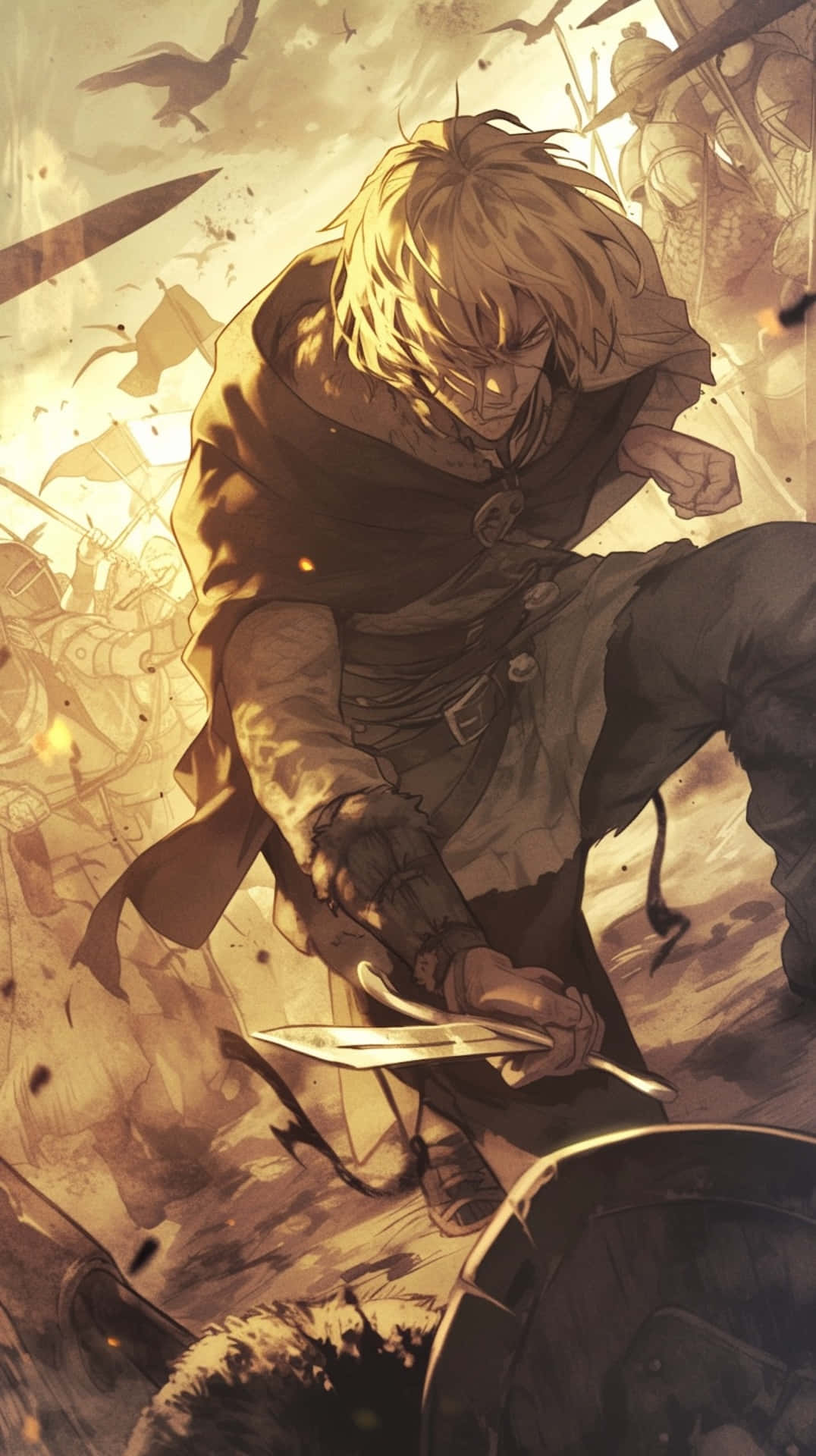 Vinland Saga, warrior, blonde hair, Full HD Phone Wallpaper