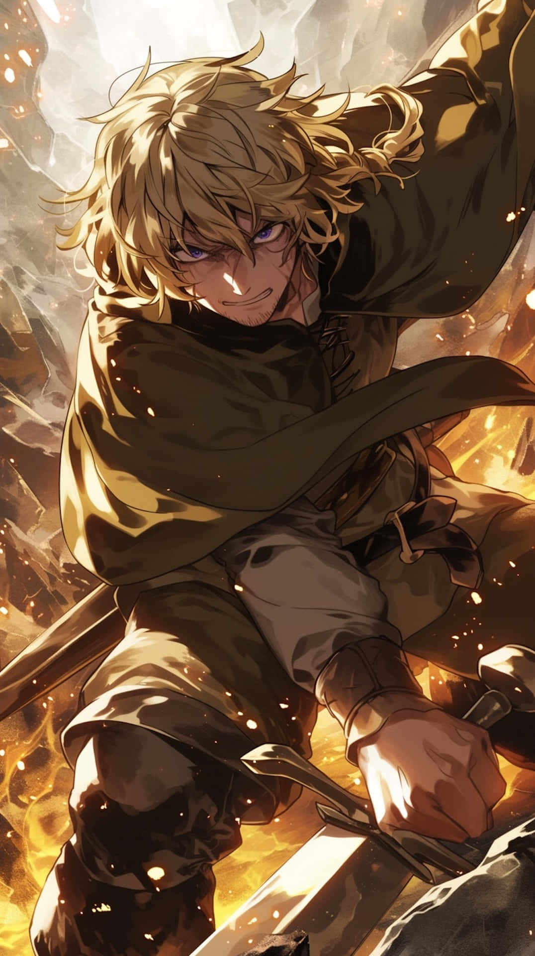 Vinland Saga, warrior, golden hair, Full HD Phone Wallpaper