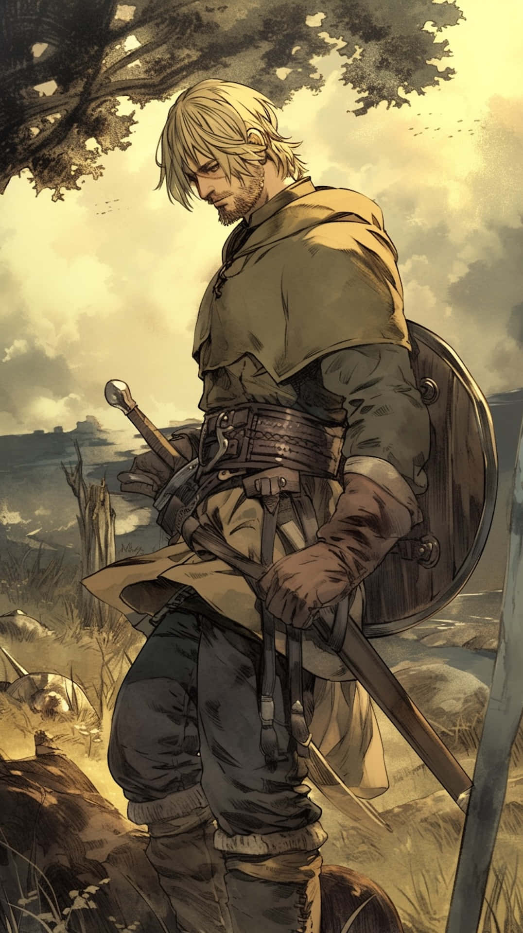 Vinland Saga, warrior, blonde hair, Full HD Phone Wallpaper