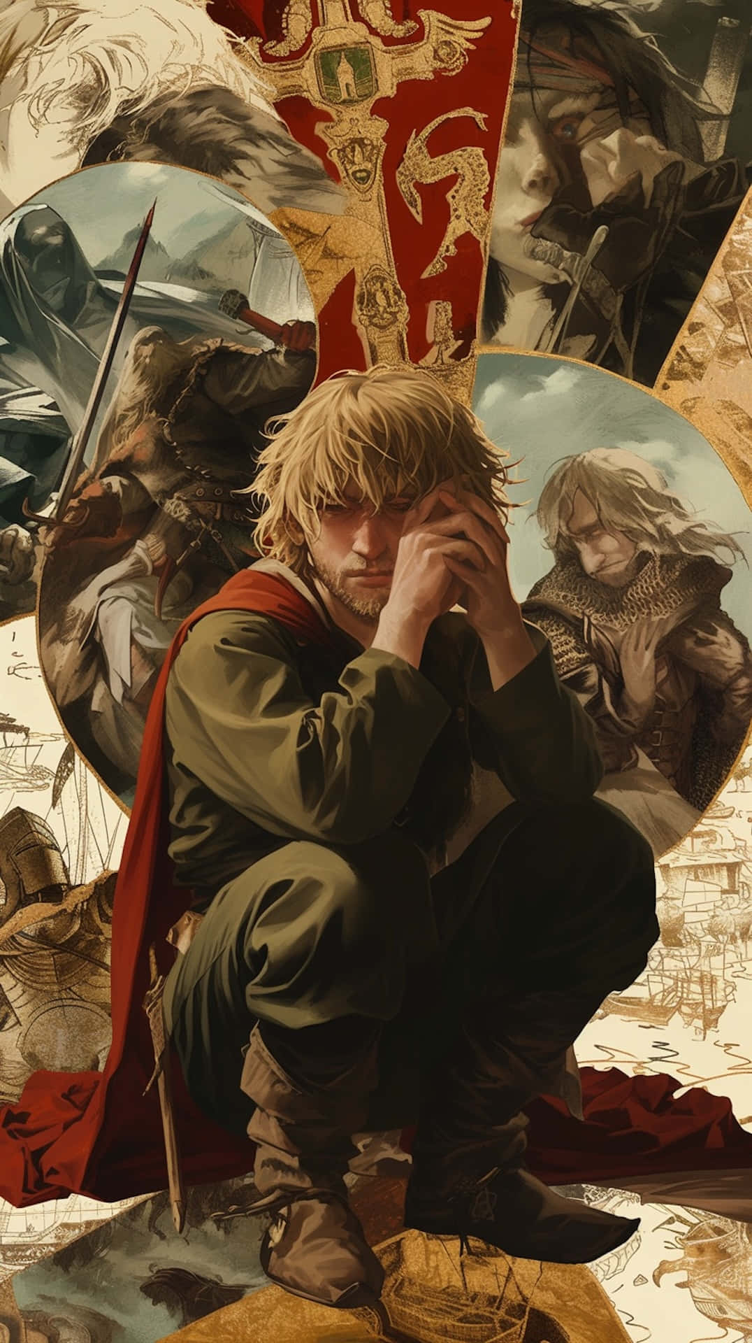 Vinland Saga, anime characters, blonde warrior, Full HD Phone Wallpaper