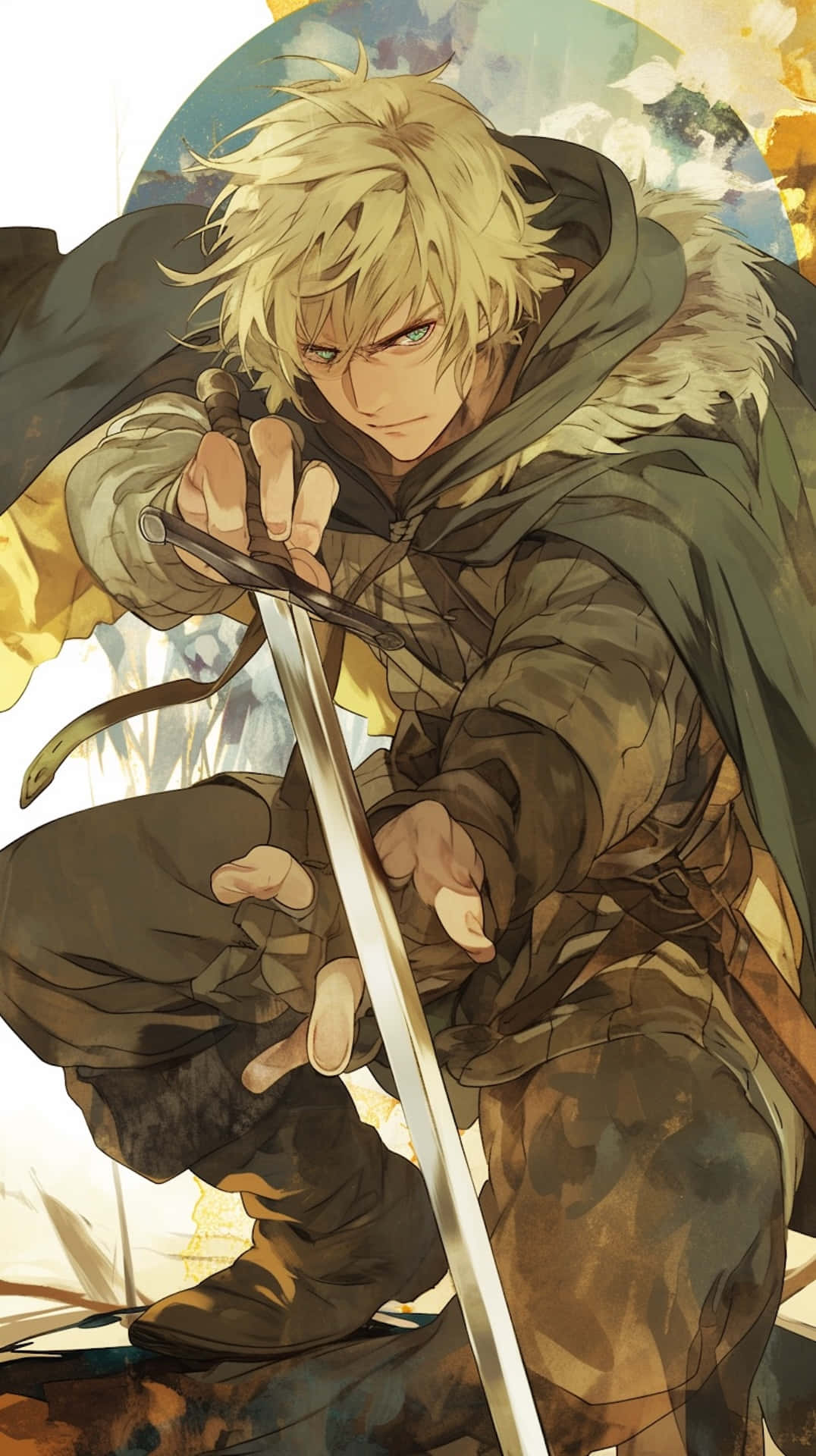 Vinland Saga, warrior, blonde anime warrior, Full HD Phone Wallpaper