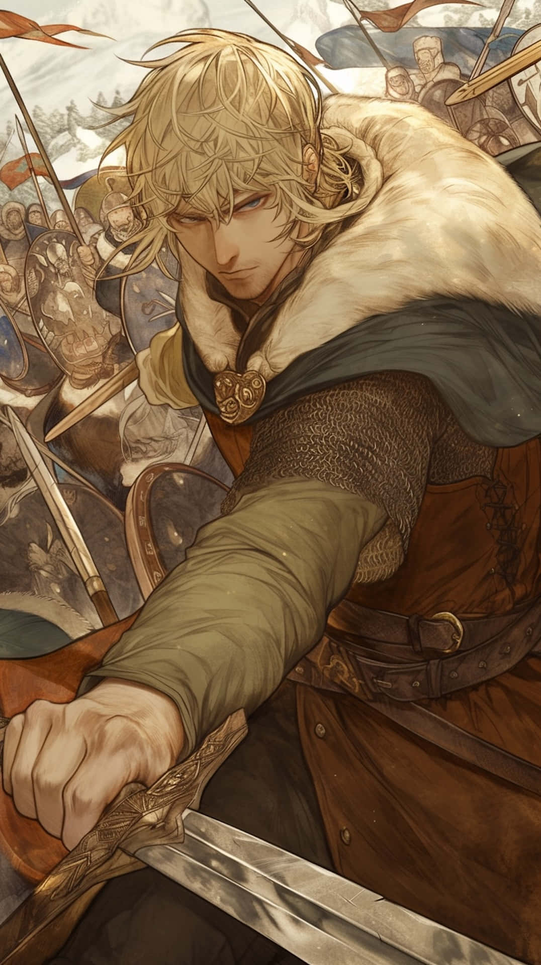 Vinland Saga, warrior, blonde warrior, Full HD Phone Wallpaper