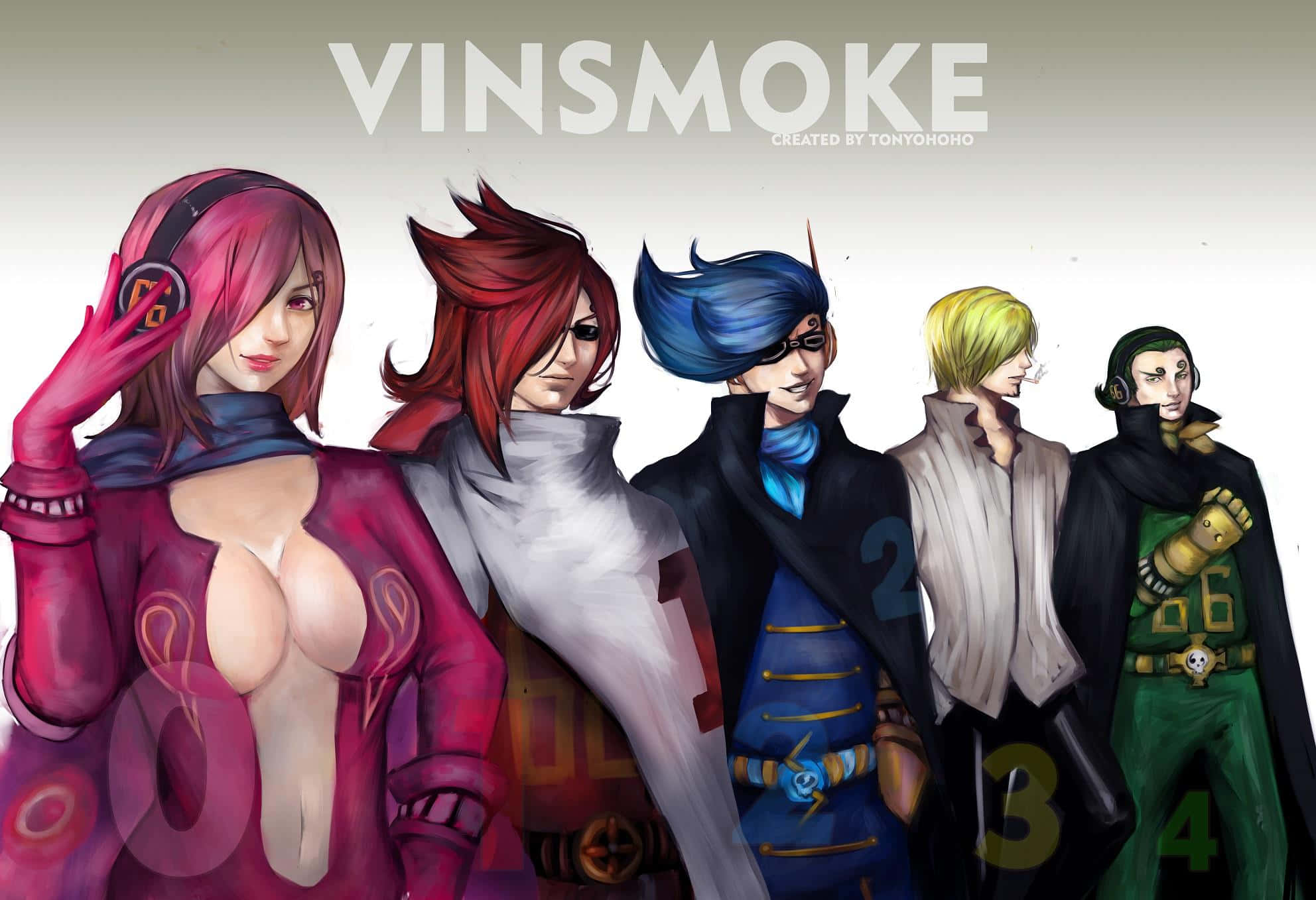 Vinsmoke Family, 1984 x 1358, anime characters, Full HD Desktop Wallpaper