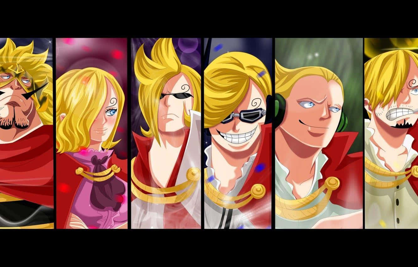 Vinsmoke Family, blonde hair, red accents, HD Desktop Wallpaper