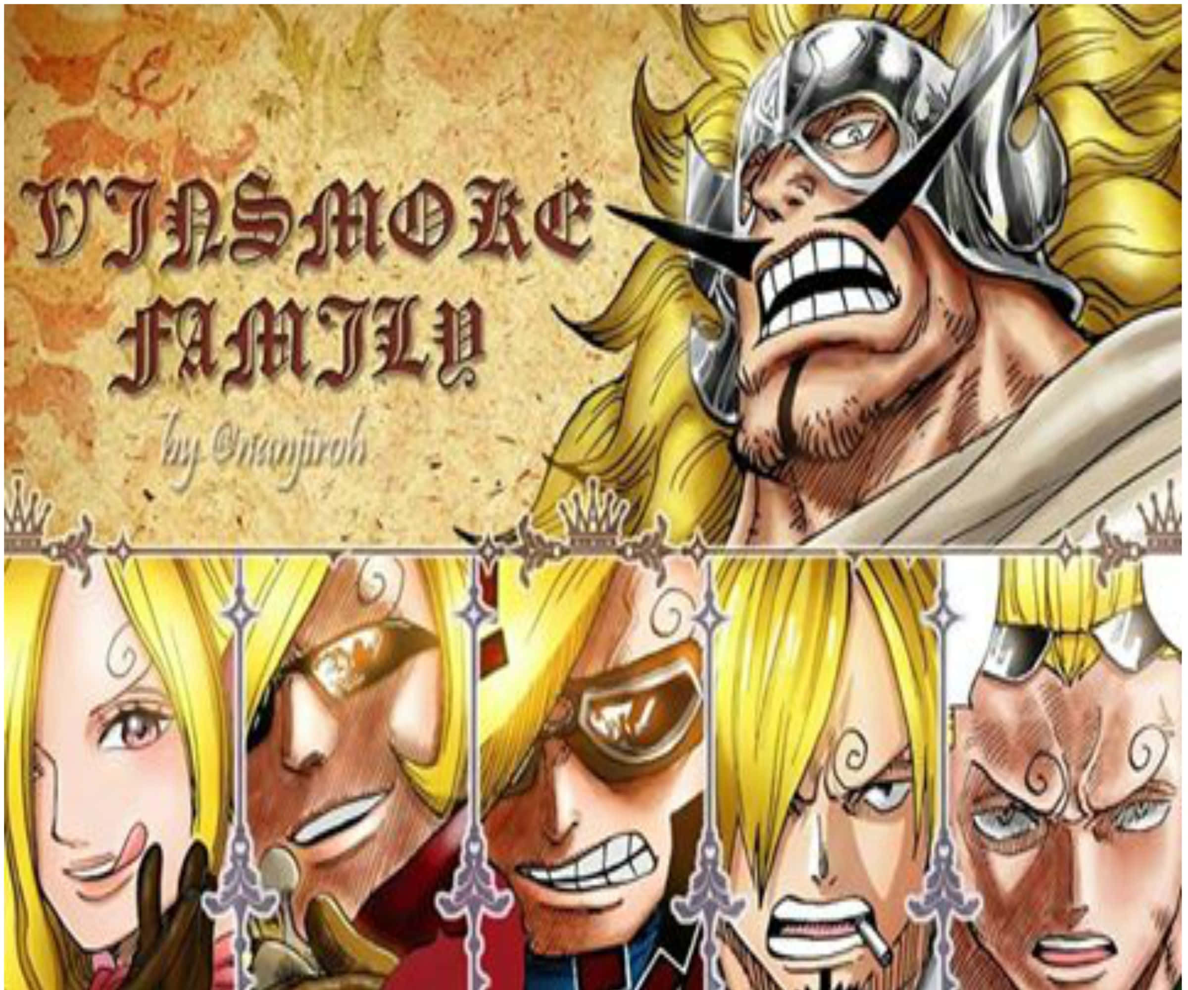 Vinsmoke Family, blond patriarch, five intense blond siblings, Full HD Desktop Wallpaper